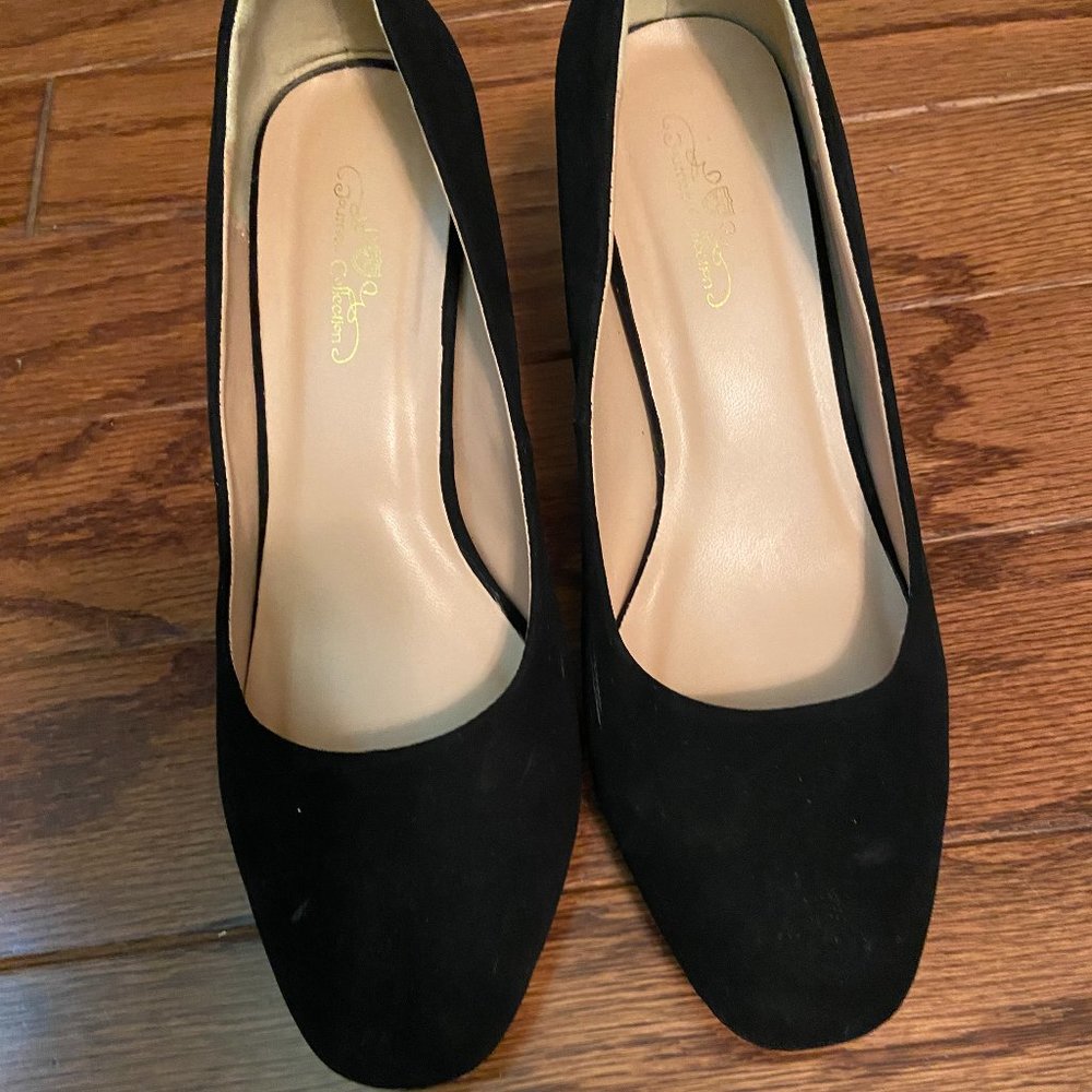 Journee Collection Black Heels - Picture 1 of 5